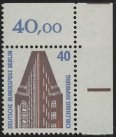 816 SWK 40 Pf Ecke Or ** Postfrisch - Unused Stamps