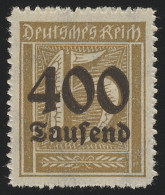 297 Ziffern Im Rechteck 400 Tsd Auf 15 Pf ** - Unused Stamps