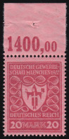 204b Gewerbeschau 20 M ** Postfrisch - Unused Stamps