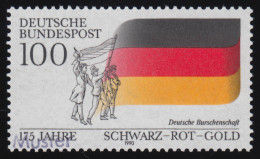 1463 Nationalfarben Und Deutsche Burschenschaft, Muster-Aufdruck - Abarten Und Kuriositäten