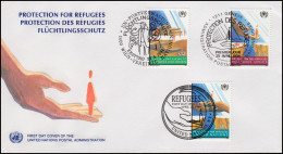 UNHCR Flüchtlingsschutz Refugees - Schmuck-FDC Der 3 UNO-Ausgaben 1994 - Ohne Zuordnung