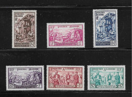 ALGERIE  ( DIV - 519 )   1954   N° YVERT ET TELLIER    N°  319/324    N* - Nuevos