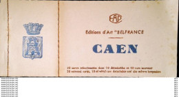 14 - Calvados  - Caen - Carnet Complet De 10 Cartes Postales + 10 Vues Souvenir De CAEN.. éditions " Belfrance" - Caen
