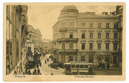 RO 44 - 3309 BUCURESTI, Romania, Victoriei Street, Tramway - Old Postcard - Used - 1917 - Roumanie