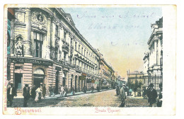 RO 44 - 17352 BUCURESTI, Bank, Lipscani Street, Romania - Old Postcard - Used - 1904 - Rumänien