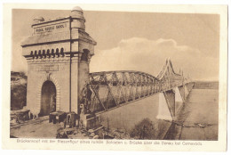 RO 44 - 22886 CERNAVODA, Dobrogea, Railway Bridge, Romania - Old Postcard, CENSOR, Used - 1917 - Rumänien