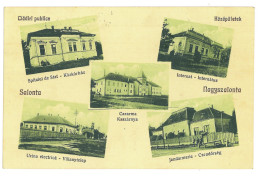 RO 44 - 23705 SALONTA, Bihor, Spitalul, Jandarmeria, Uzina Electrica, Romania - Old Postcard - Used - 1931 - Roumanie