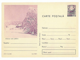 IP 67 - 388 Winter In The Mountain - Stationery - Unused - 1967 - Interi Postali