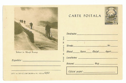 IP 67 - 12 WINTER In The Mountain, Skimen, Romania - Stationery - Unused - 1967 - Postal Stationery