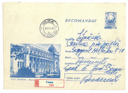 IP 67 - 0206-a POST OFFICE, Romania - REGISTERED Stationery - Used - 1967 - Postal Stationery