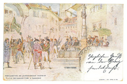 EL 1 - 17298 LAUSANNE, Litho, Switzerland - Old Postcard - Used - 1898 - Andere & Zonder Classificatie
