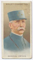 CT 5 - 11 FRANCE, General Henri Philippe Pétain, Allied Army Leader - Old Wills's Cigarettes - 68/35 Mm - Wills