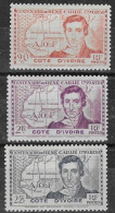 COTE D'IVOIRE  N°141,142 Et 143 *   Neufs Trace De Charnière MH - Neufs