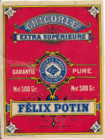 ETIQUETTE         NEUVE   CHICOREE   FELIX POTIN - Coffees & Chicory