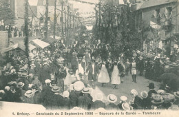 50 BRECEY - Calvacade Du 02 Septembre 1906 - Sapeurs Pompiers - Tambours ( Cachet Aux 100 000 Articles Granville ) - TTB - Autres & Non Classés