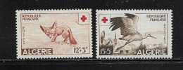 ALGERIE  ( DIV - 526 )   1957   N° YVERT ET TELLIER    N°  343/344    N* - Unused Stamps