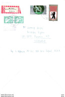 Allemagne - Lettre Einschreiben 501 Erfut 128 Bs - 1986 - Briefe U. Dokumente