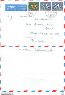 Suisse - Helvetia - Switzerland - Lettre Mi # 661x2-658 - Pro Patria -Obli Neftenbach - Pour Montréal Canada - Par Avion - Storia Postale