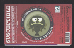 Etiquette De Bière Brune  -  Brasserie De La Seillonne  à  Mons  (31) - Beer