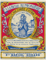 ETIQUETTE         NEUVE   CHICOREE    LA BELLE   AUMONIERE MARCEL GODARD AWOINGT PRES CAMBRAI NORD - Kaffee & Chicorée