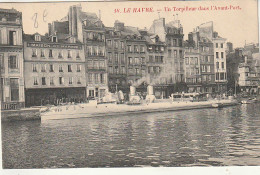 *** 76  ***    LE HAVRE  Un Torpilleur Dans L'avant Port -- Militaria TTBE   Timbrée  - Portuario