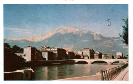 Grenoble, Vue Générale Et Le Moucherotte, Téléférique De La Bastille - Editions I.D.C. - Carte N° 1 De 1946 - Grenoble