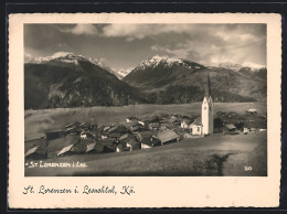 AK St. Lorenzen I. Lesachtal, Ortsansicht Mit Bergpanorama  - Other & Unclassified