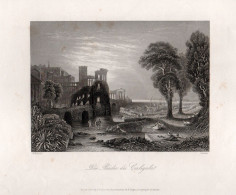 ST-IT NAPOLI 1845 Le Terme Di Caligola 1845 Inc. Su Acciaio Di Steinicken - Prints & Engravings