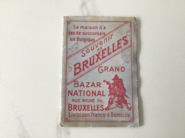 Ancien Livret De Petites Photographies « Souvenirs De Bruxelles «  Proposé Par Le Grand Bazar National Rue Neuve, 54 - Pubblicitari