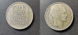 10 Francs Turin 1934 - Argent - Réf, M 2 - 10 Francs