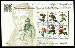 Belgien 1990 - Mi.Nr. Block 61 - Gestempelt Used - Blumen Flowers Rosen Flowers - Rose