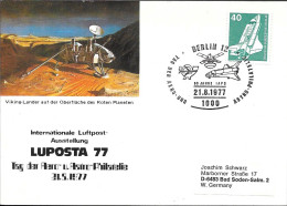 Germany Space Postcard 1977. Mars Lander "Viking 2" - Europa