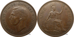 Royaume-Uni - George VI - One Penny 1945 - TTB+/AU50 - Mon6674 - D. 1 Penny