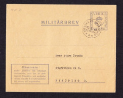 Militari ONU, Batt. Svedese In Egitto,bollo A 10-5-60, Svenska FN-Bataljonen Egypten - Militares