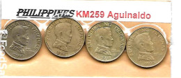 PHILIPPINES  5 PESOS KM 259  Emilio AGUINALDO La Série Complète 1991à 1994  TTB - Filippine