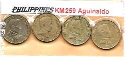 PHILIPPINES  5 PESOS KM 259  Emilio AGUINALDO La Série Complète 1991à 1994  TTB - Philippinen