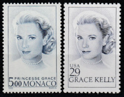 Année 1993 - N° 1871 + 2140 (U.S.) - Hommage à Grace Kelly, Princesse De Monaco (1929 - 1982) - 2 Valeurs - Nuevos