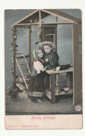 Carte Postale Ancienne . CPA Enfants . Fillette . Petits Bretons - Ritratti