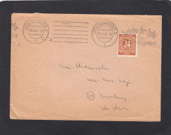 BRIEF MIT STEMPEL "GEDENKE DER OPFER DES NAZI REGIMES". - Covers & Documents