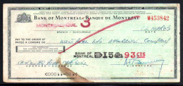 506-Canada Montréal Mandat De 15$93 1955 - Canada