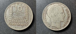 10 Francs Turin 1934 - Argent - Réf, M 3 - 10 Francs