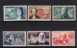 FRANCE  Timbres Neufs ** De 1955  ( Ref 4978 )  Célèbrités Science - Inventeurs - Unused Stamps