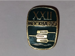 Pin's Jeux Olympiques De Moscou 1980  **  Aviron - Other & Unclassified