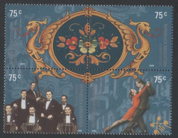 Argentina 2000 Tango And Fileteado Dance Music Complete Set MNH - Unused Stamps