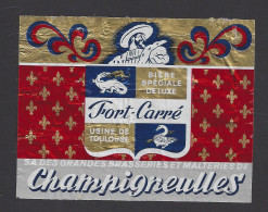 Etiquette De Bière Spéciale De Luxe  -  Fort Carré  -  Brasserie Champigneulles  à  Toulouse  (31) - Bier