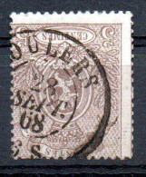 25 Gestempeld DC ROULERS - Cote 100,00 - 1866-1867 Piccolo Leone