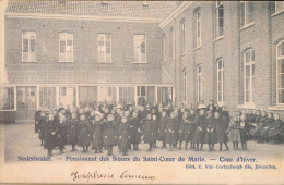 NEDERBRAKEL    PENSIONNAT DES SOEURS DU SAINT COEUR DE MARIE         COUR D'HIVER                     2 SCANS - Brakel