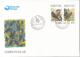 FÄRÖER  332-333, FDC, Standvögel, 1998 - Färöer Inseln