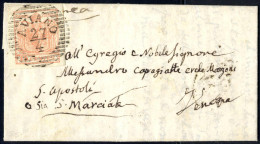 Cover Aviano, LO 6 P, Lettera Del 27.4.1855 Per Venezia, Affrancata Con 15 C Rosso III Tipo, Sass. 20 / 510,- - Lombardo-Vénétie