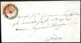 Cover Camerlata, LOV 8 P, Lettera Del 24.7 Per Sondrio Con 15 C Rosso III Tipo Carta A Mano, Sass. 6 / 1240,- - Lombardo-Vénétie